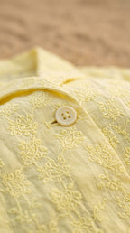 Yellow Embroidered Top