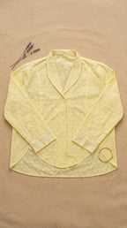Yellow Embroidered Top
